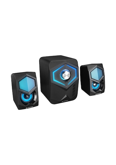 Rampage RMS-175BT 2+1 5Wx2 Bluetooth-USB-MicroSD-FM Rainbow Aydınlatmalı Gaming Hoparlör
