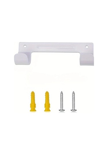 Chuangyinshop Beyaz Duvar Tipi Ütü Tahtası Askısı - Çift Kancalı Metal Ütü Panosu Askılığı