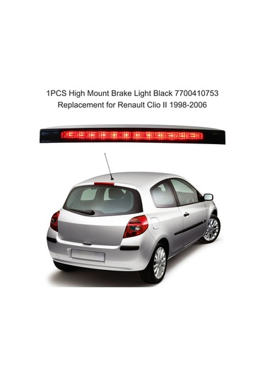 Xindoker Renault Clio Iı 1998-2006 Yüksek Konum Fren Lambası - Siyah Plastik - Oem 7700410753 - Gz.m018k