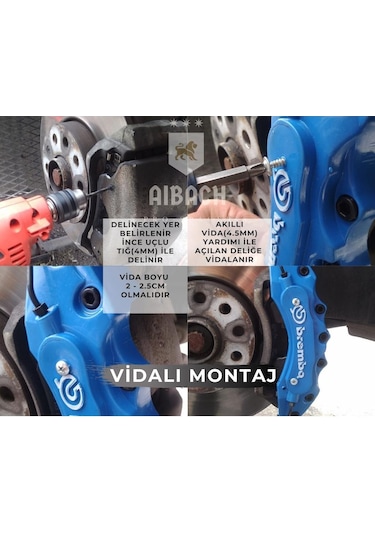 Opel Opc Sarı Kaliper Kapak Seti 4 Lü