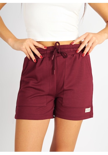 Soft&Basic Bordo Modal Rahat Kumaş Şort Bordo