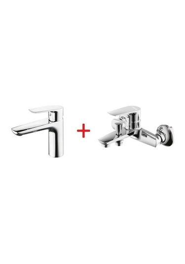 Creavit So1500 + So2500 Solo Lavabo + Banyo Bataryası Seti