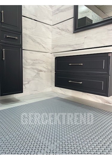 Ortopedik Plastik Yer Karosu Zemin Döşemesi Gri 1 M2 9 Adet Gri