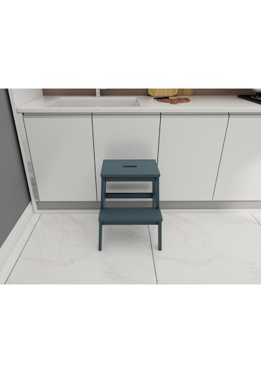 Fastwood Basamaklı Ahşap Tabure Antrasit Renk