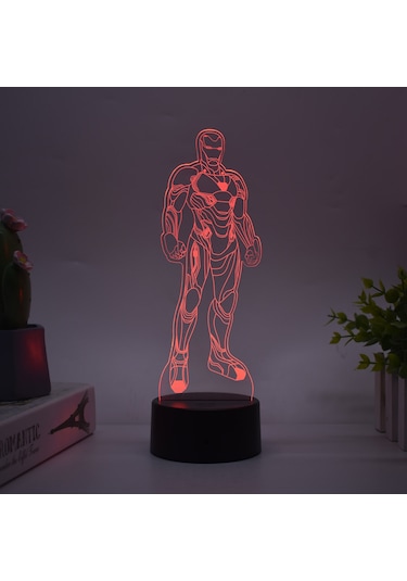 Çocuklar İçin 3d Gece Lambası Yaratıcı Işık Boyama Dekorasyon Süsleri Hediyeler Ufo Beyaz Flaş 9 Çok Renkli