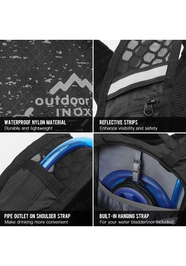 Neevoyu Hidrolik Sistemli 15l Nefes Alabilir Bisiklet Sırt Çantası - Koşu, Kamp Ve Yürüyüş İçin Beyaz