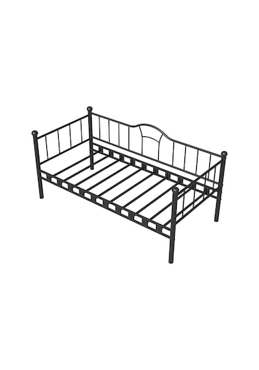 Argimo Kamelya Siyah Sedir Metal Karyola 90x190