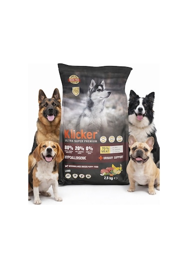 Klicker Yavru Köpek Maması Hypoallergenıc Kuzulu 2,5 Kg