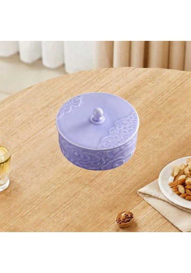 Homyl Atıştırmalık Tabak Çok Amaçlı Somun Ve Şeker Mor