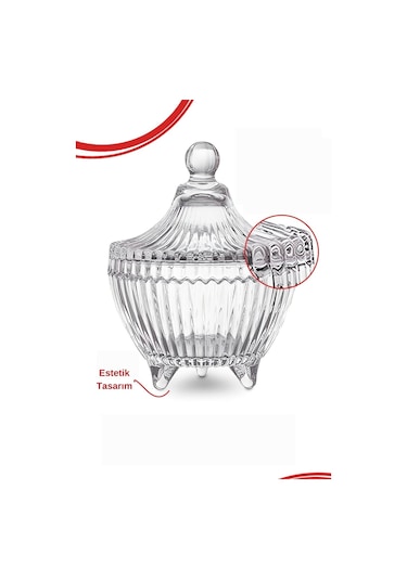 Ayaklı Lüx Cam Şekerlik