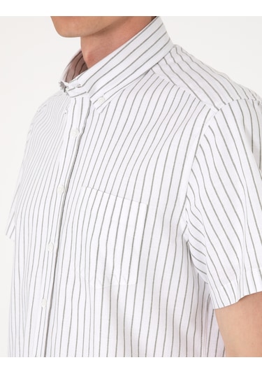 Pierre Cardin Erkek Haki Gömlek Kısa Kollu 50307082-vr027
