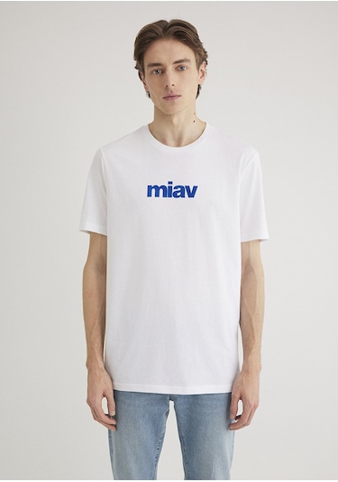 Mavi - Miav Baskılı Tişört 067153-620 Beyaz