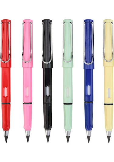 Mufunye Öğrenci İçin Sönmeyen, Kırılmaz, Kalem Uzatıcı, Doğru Konumlandırma, Yeniden Kullanıma Uygun, Hb Kalem Ucu Değiştirici Gümüş