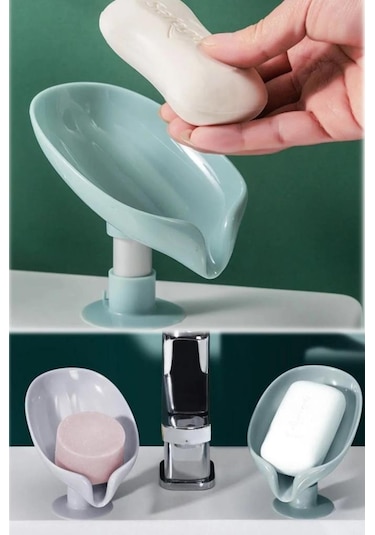 Lavabo Kenarı Sabunluk Vantuzlu Su Giderli