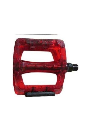 Neco Wp601 Geniş Mtb Bmx Platform Pedal 110 X 100 Mm 415 Gram Transparan Kırmızı