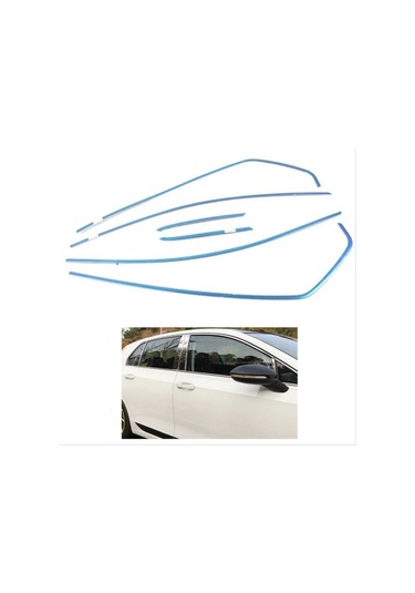 Autogp Vw Golf 8 Üst Cam Çıtası Kenar Çıtası Krom 6 Parça Cmvwgo8camn-u
