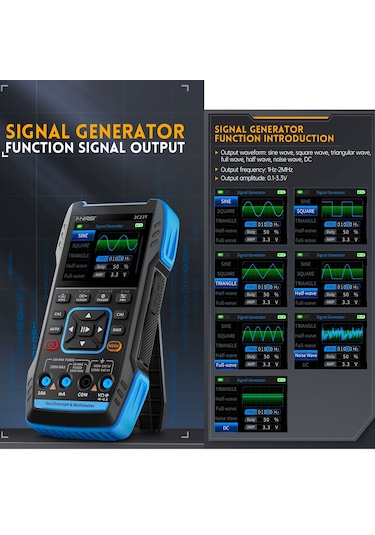 Mufunye Fnırsı 2c23t El Tipi Dijital Osiloskop Multimetre + Fonksiyon Sinyal Jeneratörü En Son 3'ü