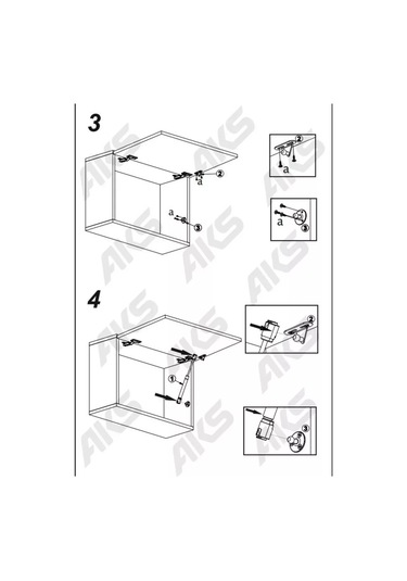 Aksmebel Gazlıft Mobilya 150n Aks, 2 Adet 236525623