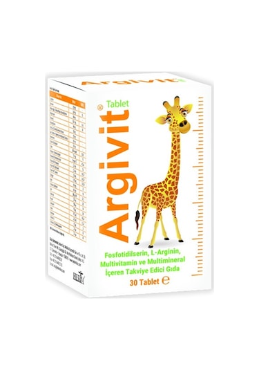 Argivit Multivitamin ve Multimineral 30 Tablet