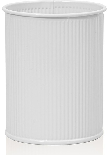 The Mia Stripe Tezgah Üstü Kaşıklık Beyaz 13x11 Cm