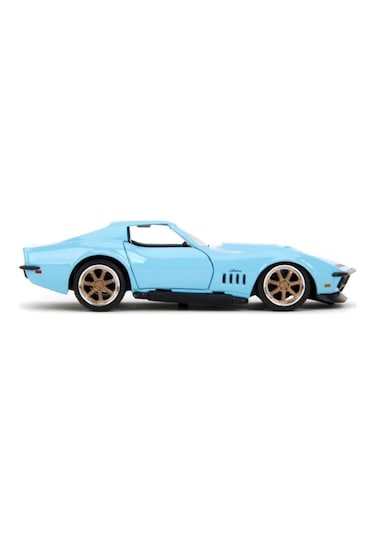 Jada 1:32 Pink Slips 1969 Chevrolet Corvette Stingray Zl1 Mavi