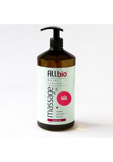 Allbio Masaj Yağı Gül 1 L