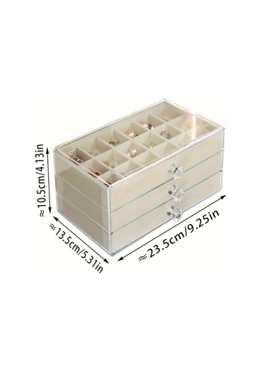 Larimar Üç Katlı Takı Organizeri - 9011599176695lmr Çok Renkli