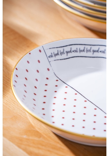 Feel Good 6'lı Yemek Tabağı - 20 CM