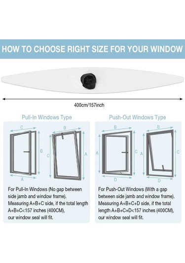 Portatif Klima, Eğimli Pencereler İçin Su Geçirmez Pencere Çok Renkli