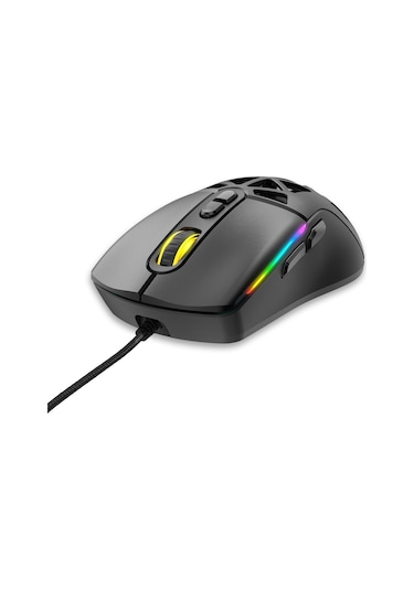 Warp WRP-O12800-B 12800 Dpi Wide RGB Özel ABS Doku Reflex Örgü Kablolu Gaming Mouse
