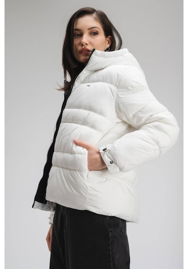 Tommy Jeans Kadın Mont-dw0dw20389 Beyaz