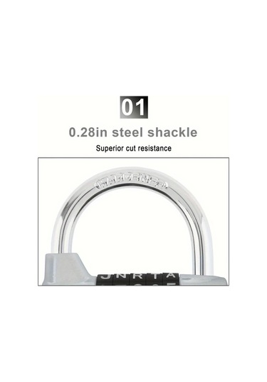 Willowhaven 1 Adet Silvery Sağlam Çinko Alaşım Kombinasyonlu Kilit - 5 Harfli Şifreli, Pilsiz, Spor Salonu, Okul, Dolap, Bahçe İçin Güvenli