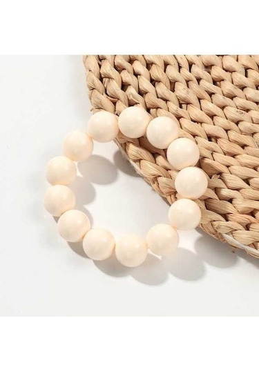 Fastbuy Bohem Tarzı Akrilik Boncuklu Esnek Kadın Bileziği - Altın & Hediye Altın Renk Altın