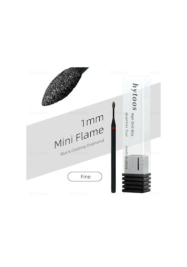 Hytoos Pro Siyah Elmas Tırnak Matkap Uçları Rus Tırnak Eti Ucu Tırnak Matkap Ölü Cilt Tırnak Eti Temizleyici Çivi Ön Tedavi Araçları Gri