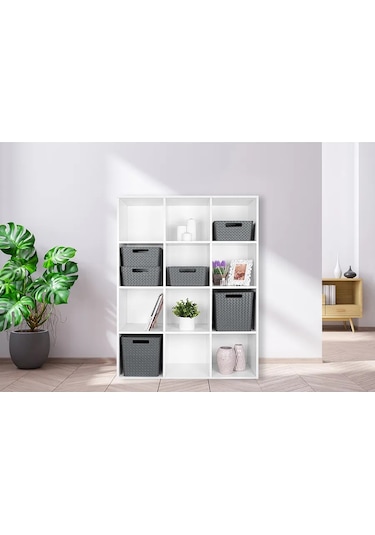 El Casa 2 Adet, 23 Litre Depolama Kutuları Depolama İçin 2 Adet, 23 Litrelik Kutular. 200723620 Gri