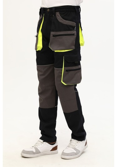 Uniprom İş Pantolonu Lizbon Model Çok Cepli Harman Kumaş