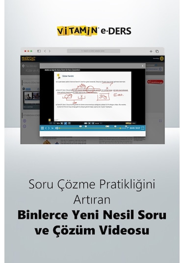 7. Sınıf Fen Bilimleri (e-Ders) | 1568 Yeni Nesil Soru, 1790 Dakika Video | 3D Objeler