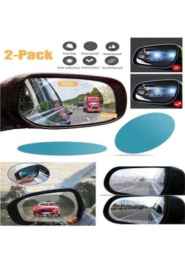 Oto Ayna Yağmur Kaydırıcı Film 2 Adet-9021262347086