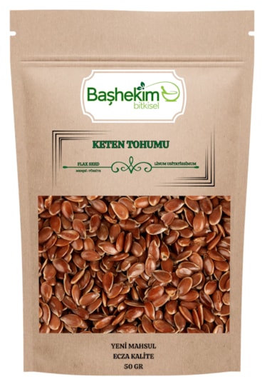 Keten Tohumu Seçilmiş Ecza Kalite Yerli Ürün Yeni Mahsul 50 Gr