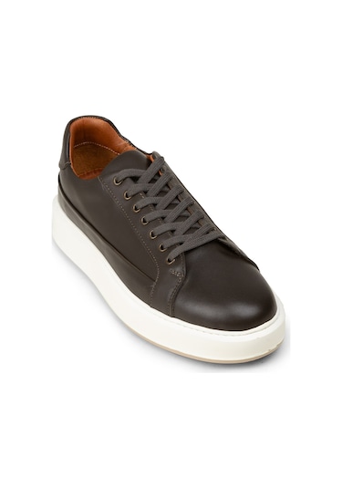 Deery Erkek Hakiki Deri Haki Sneaker Ayakkabı - E4482mhakc01