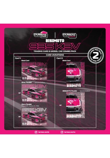 Tarmac Works X İxo Models 1/64 Bisimoto Porsche 935 K3v With Tarmac Cards Combo Set - Hobby64