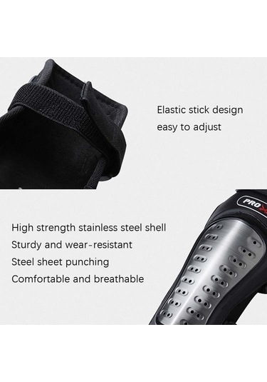 Flybuy Pro-bikerker Rh-1010 Motosiklet Sıcak Tutma Anti-düşme Paslanmaz Çelik Koruyucu Dişli Dizlik + Dirseklik Siyah