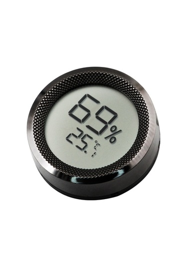 Çelik Hygrometer Dijital Puro Kutusu Sıcaklık ve Nem Ölçer Ra53sy