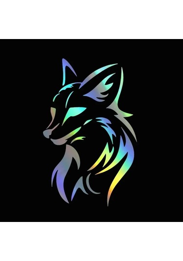 Vinil Tilki Yüz Araba Çıkartma Dekorasyon Motosiklet Çıkartma Sevimli Araba Dekorasyon Style9 20cm 1 Piece Set