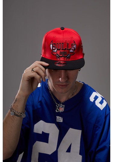 Berellini Oklahoma City Hip-hop Şapka Özel Kolleksiyon Kırmızı