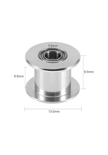 3d Yazıcı Gt2 6mm Dişsiz Rulmanlı Kasnak 16t 3mm