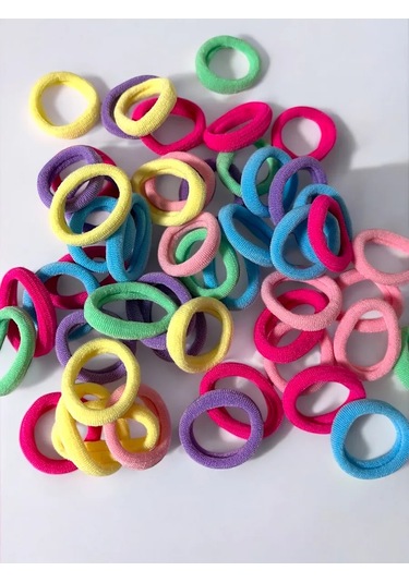 Sunduchok Home Saç Lastiği 100 Adet Çocuklar İçin 349595936 Pembe