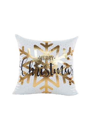 Cartoon Hand-painted Style Christmas Decorative Pillow No.129 Ekru