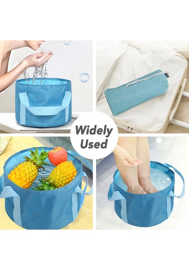 Yifomall Kırmızı Çekirdekli Katlanabilir Seyahat Ayak Yıkama Çantası - 80 C Isı Dayanıklı Polyester + Peva Materyal Kırmızı