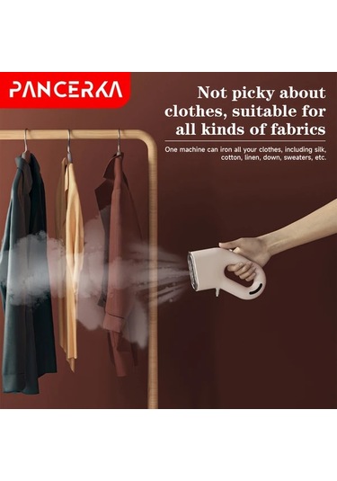 Honeybeeshop Pembe Pancerka 1 Adet El Tipi Giysi Buharı Kırışıklık Giderici 3 Dakikada Etkili Ev Ve Seyahat İçin Taşınabilir Eu Fiş